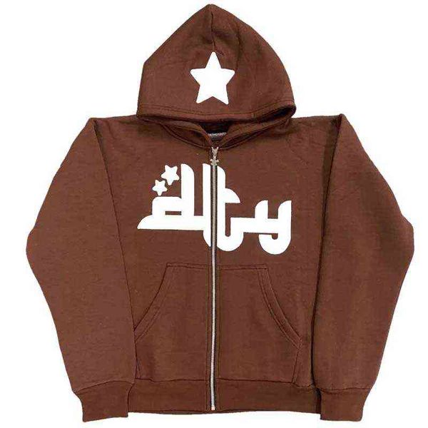 men's hoodies y2k zip up retro letter print oversized hooded sweatshirt streetwear goth grunge hip hop long sleeve jacket coate1at, Black
men's hoodies y2k zip up retro letter print oversized hooded sweatshirt streetwear goth grunge hip hop long sleeve jacket coate1at, Black