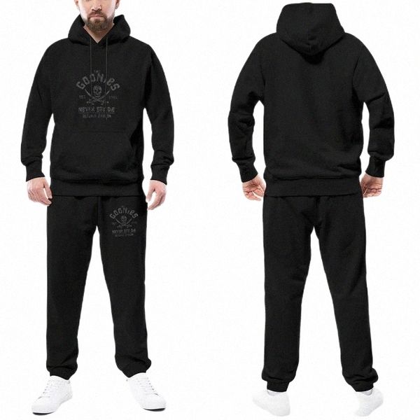 men's tracksuits goonies mens tracksuit set the never say die grey on black casual sweatsuits man sweatpants and hoodie jogging n6ea#, Gray
men's tracksuits goonies mens tracksuit set the never say die grey on black casual sweatsuits man sweatpants and hoodie jogging n6ea#, Gray