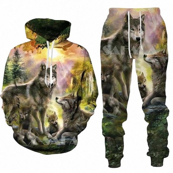 men's tracksuits wolf animal forest landscape beauty 3d print hooded pants trousers sweater sportswear tracksuit sleeve clothings suit, Gray
men's tracksuits wolf animal forest landscape beauty 3d print hooded pants trousers sweater sportswear tracksuit sleeve clothings suit, Gray
