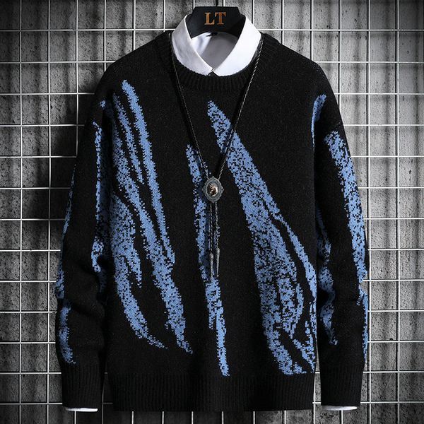 men s sweaters for designed pattern crew knitted sweater casual o neck jumpers hip hop autumn winter warm pullovers slim fit 220916, White;black
men s sweaters for designed pattern crew knitted sweater casual o neck jumpers hip hop autumn winter warm pullovers slim fit 220916, White;black
