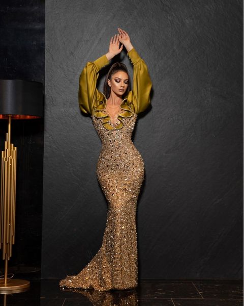 sparkle sequined mermaid prom dresses puff full sleeves scoop party dresses ruffles floor length custom made evening dress, Black;red
sparkle sequined mermaid prom dresses puff full sleeves scoop party dresses ruffles floor length custom made evening dress, Black;red