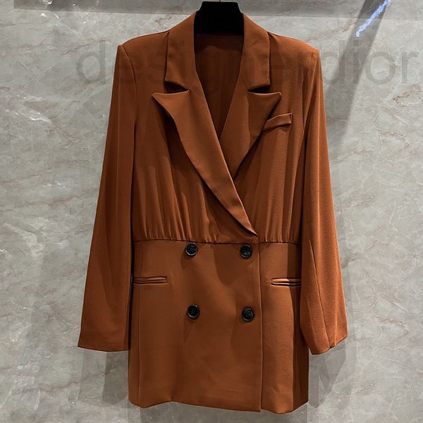 casual dresses designer brown brown double breasted suit dress business ol professional style design thin pleated medium length coat female, Black;gray
casual dresses designer brown brown double breasted suit dress business ol professional style design thin pleated medium length coat female, Black;gray