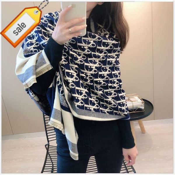 design luxury brand scarf navy ocean d letter double sided cashmere like for women's winter thickened warm keeping neck wrapped with sh, Blue;gray
design luxury brand scarf navy ocean d letter double sided cashmere like for women's winter thickened warm keeping neck wrapped with sh, Blue;gray