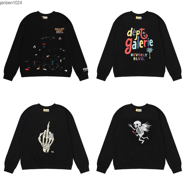 men's women's hoodies sweatshirts gary dept american brand high street loose men and women casual round neck pullover long, Black
men's women's hoodies sweatshirts gary dept american brand high street loose men and women casual round neck pullover long, Black