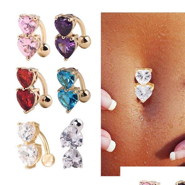 navel bell button rings 6 colors reverse crystal bar belly ring gold body piercing button navel two heart pierce jewel dhseller2010 dhvhc, Silver
navel bell button rings 6 colors reverse crystal bar belly ring gold body piercing button navel two heart pierce jewel dhseller2010 dhvhc, Silver