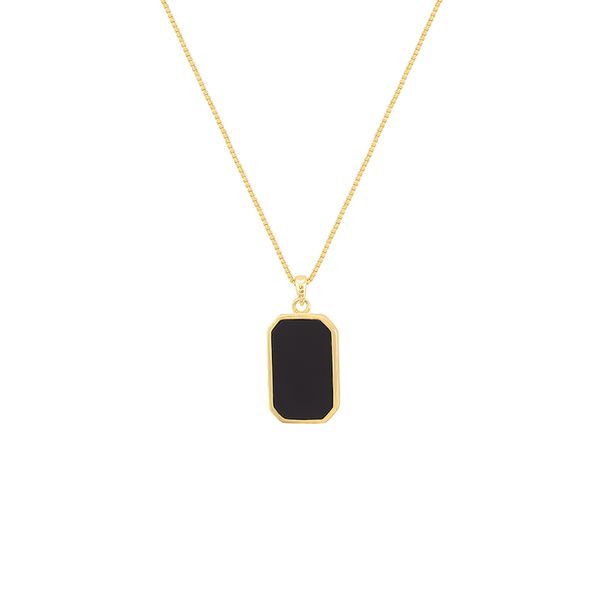 Daily Outfit Clavicle Thin Neck Chain Classic Black Square Pendant Titanium Steel Necklace For Woman Girl's
Daily Outfit Clavicle Thin Neck Chain Classic Black Square Pendant Titanium Steel Necklace For Woman Girl's