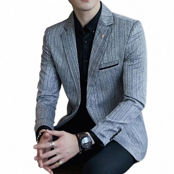 men's suits & blazers plus size 5xl men slim suit jacket masculino black gray single button business retro stripes mens brand blazer v1, White;black
men's suits & blazers plus size 5xl men slim suit jacket masculino black gray single button business retro stripes mens brand blazer v1, White;black
