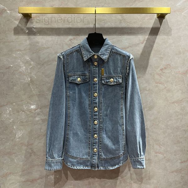 women's jackets designer medium length whisker plucked edge denim shirt thin coat women's shenzhen nanyou waistband gold button tr, Black;brown
women's jackets designer medium length whisker plucked edge denim shirt thin coat women's shenzhen nanyou waistband gold button tr, Black;brown