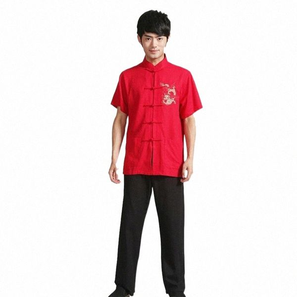 men's tracksuits cotton linen embroider dagon suit chinese traditional short sleeve wu shu sets uniform casual sleep set 2pcs c88t#, Gray
men's tracksuits cotton linen embroider dagon suit chinese traditional short sleeve wu shu sets uniform casual sleep set 2pcs c88t#, Gray