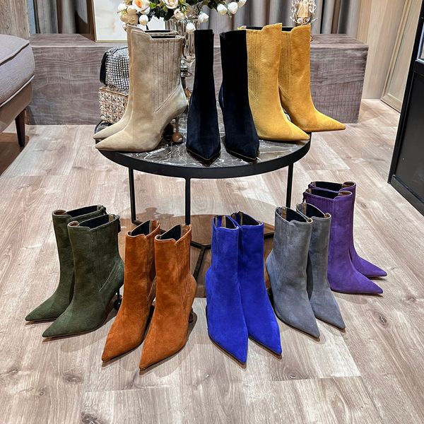 2022 spring autumn boots new designer women's ankle boots black solid color high heels fashion all-match casual shoes large size 35-42
2022 spring autumn boots new designer women's ankle boots black solid color high heels fashion all-match casual shoes large size 35-42