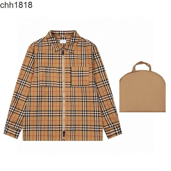 men's casual shirts high version dustproof bag plaid back burbrerys monster printing tooling style shirt coat versatile cardigan zipper, White;black
men's casual shirts high version dustproof bag plaid back burbrerys monster printing tooling style shirt coat versatile cardigan zipper, White;black