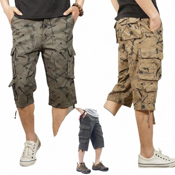 men's shorts camouflage long length cargo men summer casual cotton breeches baggy multi pocket military pants tactical shortmen's, White;black
men's shorts camouflage long length cargo men summer casual cotton breeches baggy multi pocket military pants tactical shortmen's, White;black