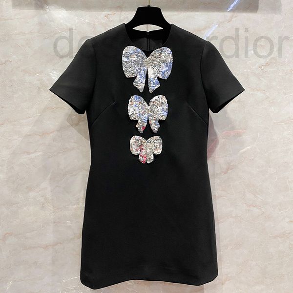 casual dresses designer short sleeved dress women's beads butterfly sequins 2022 spring and summer new product solid color elegant even, Black;gray
casual dresses designer short sleeved dress women's beads butterfly sequins 2022 spring and summer new product solid color elegant even, Black;gray
