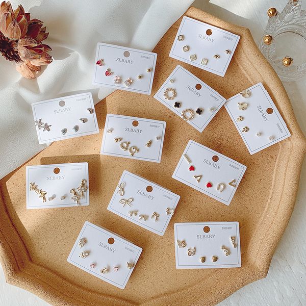 10 cards/lot s925 silver needle zircon stud earrings simple style three-piece set micro-inlaid rhinestone ear jewelry for women gift, Golden;silver
10 cards/lot s925 silver needle zircon stud earrings simple style three-piece set micro-inlaid rhinestone ear jewelry for women gift, Golden;silver