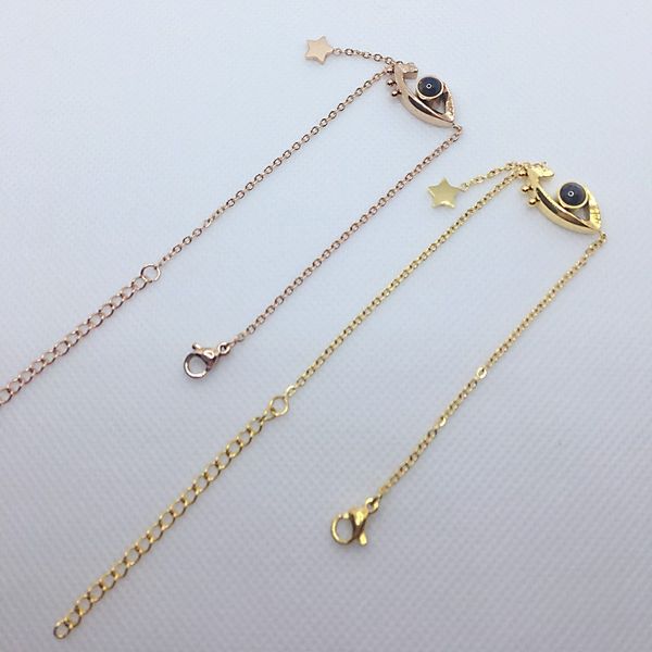 classic luxury ladies bracelet fashion designer bracelet charm eye jewelry 316l stainless steel factory wholesale retail, Golden;silver
