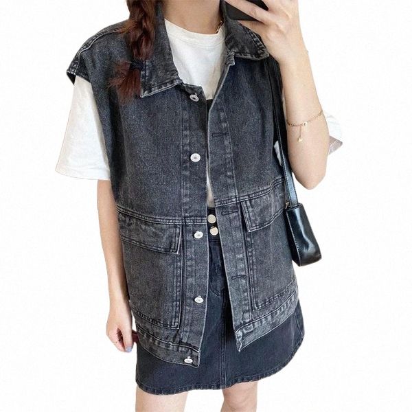 women's vests denim vest oversize spring 2021 blue jeans cotton jacket for women female outerwear waistcoat girl m89w#, Black;white
women's vests denim vest oversize spring 2021 blue jeans cotton jacket for women female outerwear waistcoat girl m89w#, Black;white