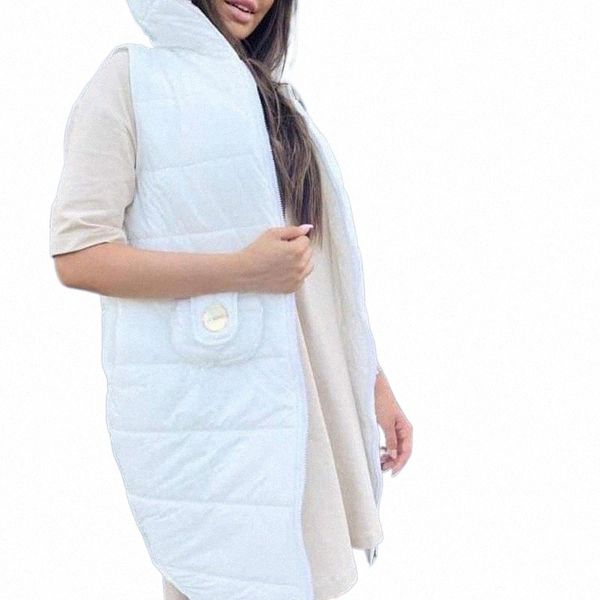 women's vests women winter warm cotton padded puffer sleeveless parkas jacket with hoodie solid color long style down vest lady coat j4, Black;white
women's vests women winter warm cotton padded puffer sleeveless parkas jacket with hoodie solid color long style down vest lady coat j4, Black;white
