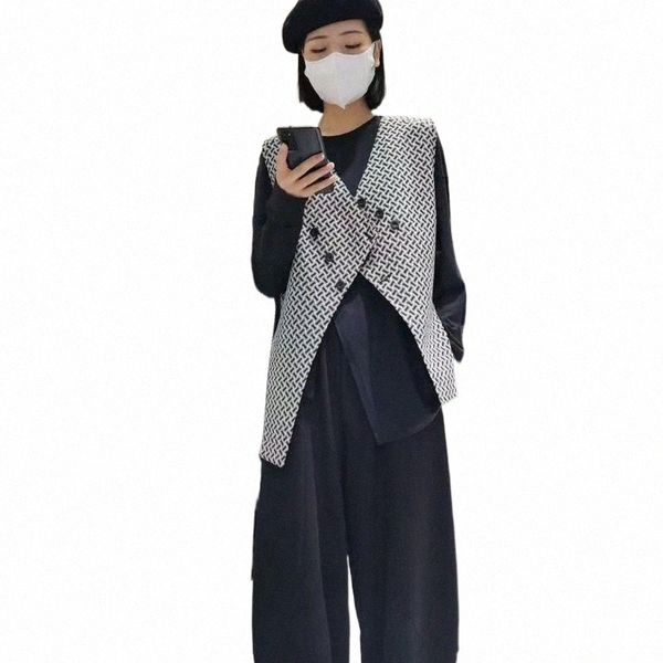 women's vests women asymmetric all-match double breasted chic spring design outwear college vintage leisure korean fashion x3kw#, Black;white
women's vests women asymmetric all-match double breasted chic spring design outwear college vintage leisure korean fashion x3kw#, Black;white