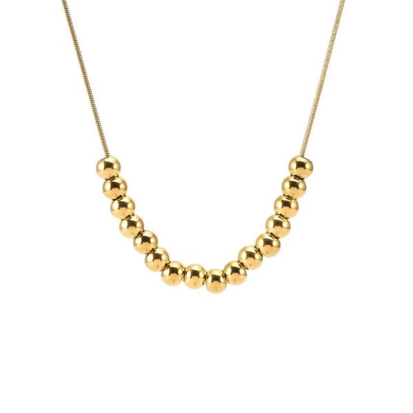 Daily Outfit Thin Neck Chain Metal Ball Pendant Stainless Steel Necklace Simple Jewelry Party Temperament Accessories For Woman Girl
Daily Outfit Thin Neck Chain Metal Ball Pendant Stainless Steel Necklace Simple Jewelry Party Temperament Accessories For Woman Girl