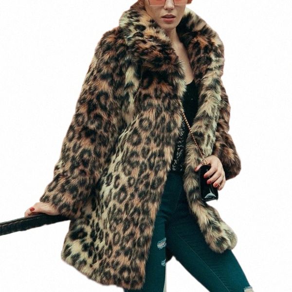 women long leopard faux fur coats winter warm hairy mink trench pocket coat elegant female loose fur jacket overcoat x6dj#, Black
women long leopard faux fur coats winter warm hairy mink trench pocket coat elegant female loose fur jacket overcoat x6dj#, Black