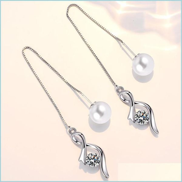 dangle chandelier 925 sterling sier new woman fashion jewelry heart ear line crystal zircon pearl long tassel retro ea dhseller2010 dhjsd, Silver
dangle chandelier 925 sterling sier new woman fashion jewelry heart ear line crystal zircon pearl long tassel retro ea dhseller2010 dhjsd, Silver