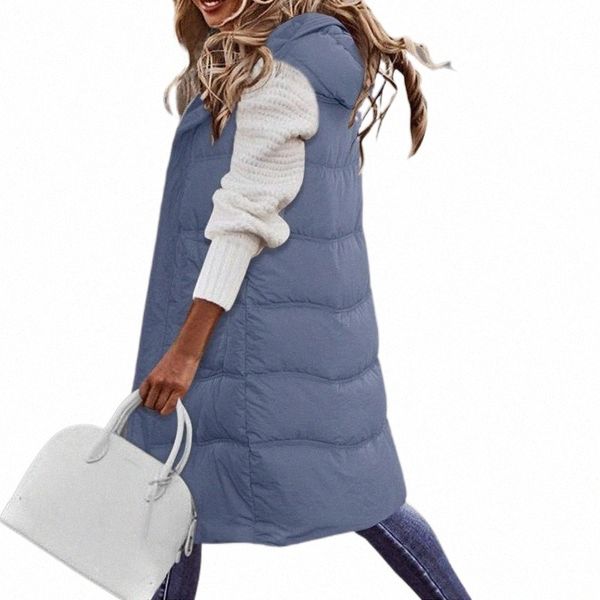 women's vests winter women warm long fashion hooded sleeveless casual lady outwear vest femme cotton padded jackets overcoat d8jv#, Black;white
women's vests winter women warm long fashion hooded sleeveless casual lady outwear vest femme cotton padded jackets overcoat d8jv#, Black;white