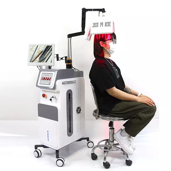 650nm laser low level laser hair regrowth treatment beauty machine/ hair analysis instruments, Black
650nm laser low level laser hair regrowth treatment beauty machine/ hair analysis instruments, Black