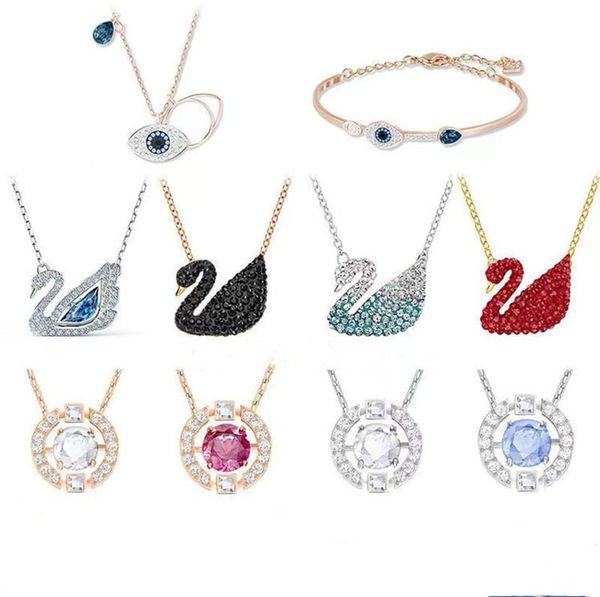 luxury swan sweet pink crystal designer pendant necklace brand classic link chain shining red blue diamond necklaces choker wedding party je, Silver
luxury swan sweet pink crystal designer pendant necklace brand classic link chain shining red blue diamond necklaces choker wedding party je, Silver
