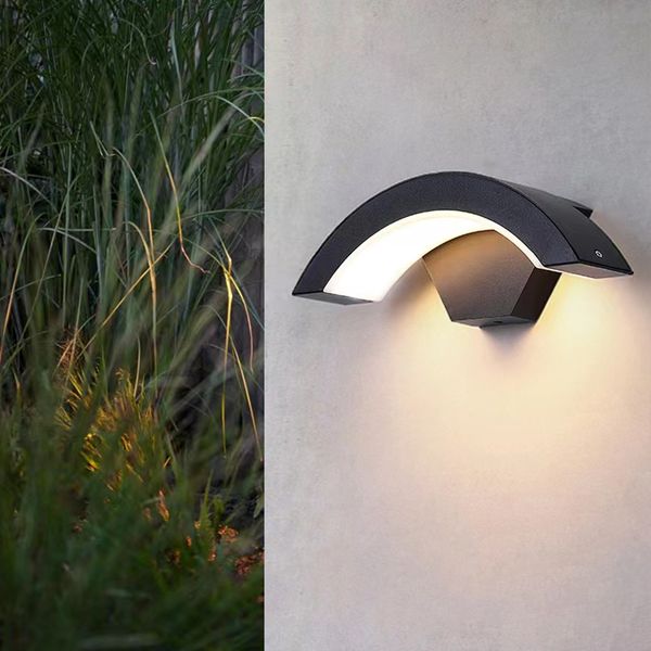 

24wled wall lamp modern human body sensing outdoor waterproof lights front door garden porch indoor lighting wall light