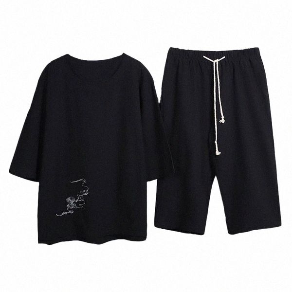 men's tracksuits zhijing summer plus-sized menswear leisure suit chinese-style cotton linen flax loose short sleeve f7g9#, Gray
men's tracksuits zhijing summer plus-sized menswear leisure suit chinese-style cotton linen flax loose short sleeve f7g9#, Gray