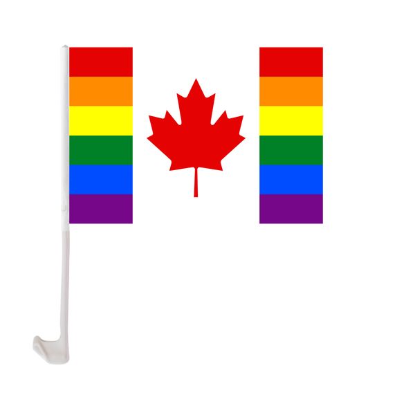 30x45cm canada gay car flag polyester uv protection window clip car decoration banner with flagpole
30x45cm canada gay car flag polyester uv protection window clip car decoration banner with flagpole