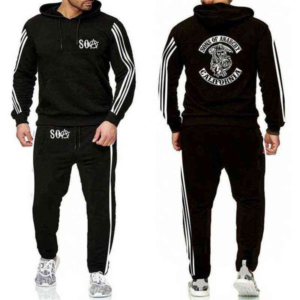 men's tracksuits 2021 soa sons of anarchy the child skull printed fashion hoodies men casual fleece sweatshirt pants suit 2pcs w t22091, Gray
men's tracksuits 2021 soa sons of anarchy the child skull printed fashion hoodies men casual fleece sweatshirt pants suit 2pcs w t22091, Gray