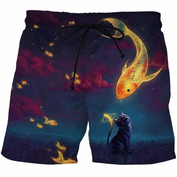 men's shorts 3d goldfish cat swim breathable and quick-drying beach summer pants men's sports comfortable surfing menmen's 26, White;black
men's shorts 3d goldfish cat swim breathable and quick-drying beach summer pants men's sports comfortable surfing menmen's 26, White;black