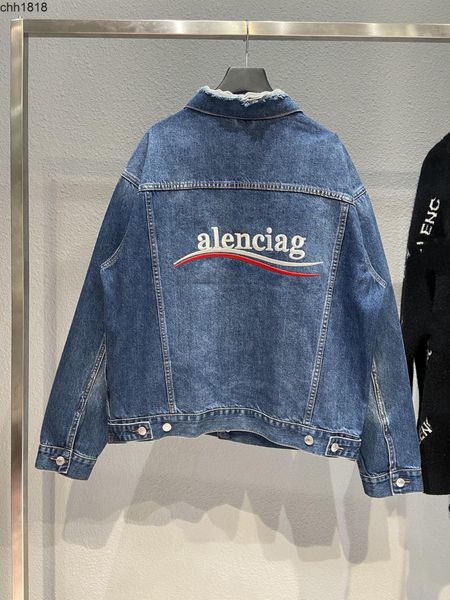 men's jackets paris b home back coke wave balencaigass letters wash water make old ragged collar denim jacket, Black;brown
men's jackets paris b home back coke wave balencaigass letters wash water make old ragged collar denim jacket, Black;brown