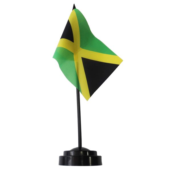 jamaica desk flag 14x21cm small mini jamaican office table flags with stand base for home office decoration
jamaica desk flag 14x21cm small mini jamaican office table flags with stand base for home office decoration