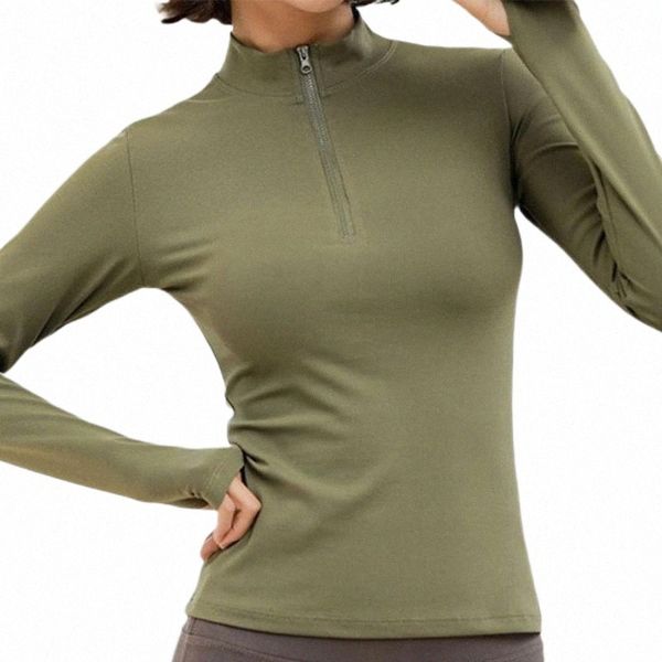 women's t-shirt women blouses female pullover long sleeve solid color half zipper quick dry fitness gym blouse q1ie#, White
women's t-shirt women blouses female pullover long sleeve solid color half zipper quick dry fitness gym blouse q1ie#, White
