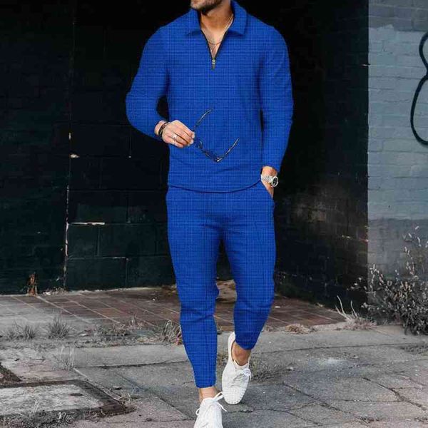 men's tracksuits autumn and winter zipper polo long sleeve set suit sportswear s-3xl t220916, Gray
men's tracksuits autumn and winter zipper polo long sleeve set suit sportswear s-3xl t220916, Gray