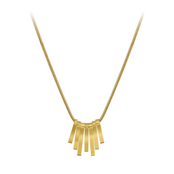 Unique Geometric Strip Titanium Steel Necklace For Woman Daily Outfit Thin Neck Girl's Party's Clavicle Chain
Unique Geometric Strip Titanium Steel Necklace For Woman Daily Outfit Thin Neck Girl's Party's Clavicle Chain