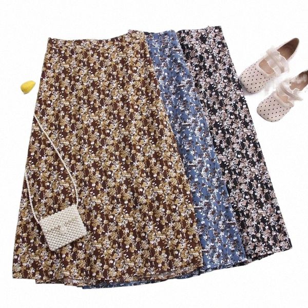 skirts tigena 2021 summer chiffon long skirt women vintage aesthetic floral print invisible zipper a line high waist female lady z01u#, Black 
skirts tigena 2021 summer chiffon long skirt women vintage aesthetic floral print invisible zipper a line high waist female lady z01u#, Black