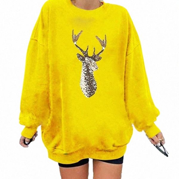 plus size women's autumn winte sequins elk christmas long sleeve female loose pullover casual hoodies & sweatshirts f1um#, Black
plus size women's autumn winte sequins elk christmas long sleeve female loose pullover casual hoodies & sweatshirts f1um#, Black