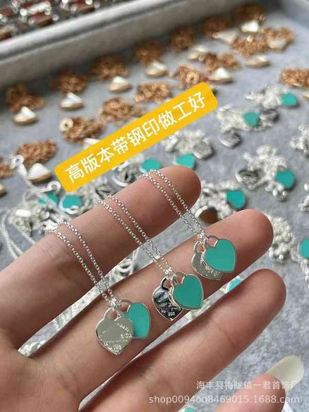 dhl t home blue love necklace s925 silver enamel peach heart sterling female ins wind collar chain light luxury shape
dhl t home blue love necklace s925 silver enamel peach heart sterling female ins wind collar chain light luxury shape