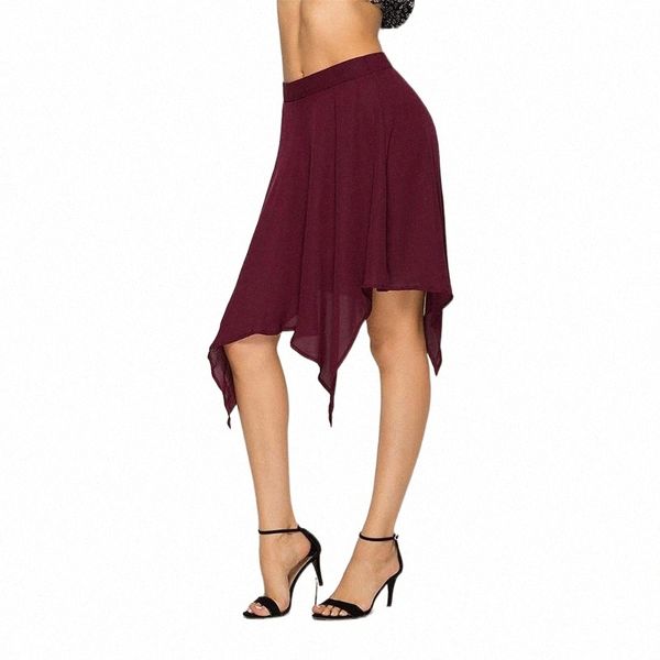 skirts female irregular hem slim skirt chiffon knee-length solid color loose summer women o0v5#, Black
skirts female irregular hem slim skirt chiffon knee-length solid color loose summer women o0v5#, Black