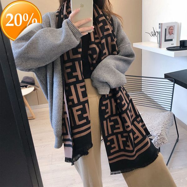 new design scarf south korea dongdaemun cashmere women's warm double sided thick f-letter neckband in winter, Blue;gray
new design scarf south korea dongdaemun cashmere women's warm double sided thick f-letter neckband in winter, Blue;gray