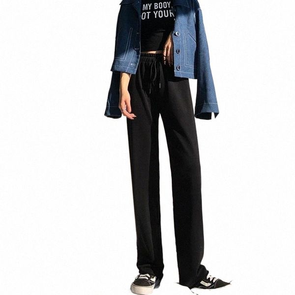 women's pants & capris 2021 spring and autumn mopping guard high waist sports casual women loose straight drape wide leg trousers b914#, Black;white
women's pants & capris 2021 spring and autumn mopping guard high waist sports casual women loose straight drape wide leg trousers b914#, Black;white