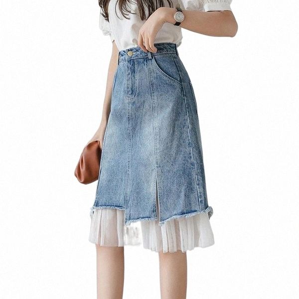 skirts high waist women long denim skirt sky blue a line patchwork white mesh casual jean for mujer faldas y2k t1gg#, Black
skirts high waist women long denim skirt sky blue a line patchwork white mesh casual jean for mujer faldas y2k t1gg#, Black