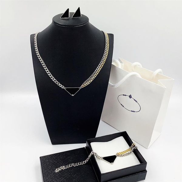 designer necklace gold silver double chain mens womens popular ins classic necklace inverted triangle pendants bracel286d
designer necklace gold silver double chain mens womens popular ins classic necklace inverted triangle pendants bracel286d