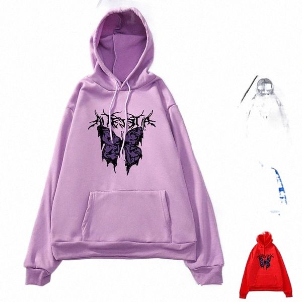women hooded printed butterfly autumn winter multicolor casual print simplicity style loose long sleeve cotton sweatshirt women's hood, Black
women hooded printed butterfly autumn winter multicolor casual print simplicity style loose long sleeve cotton sweatshirt women's hood, Black