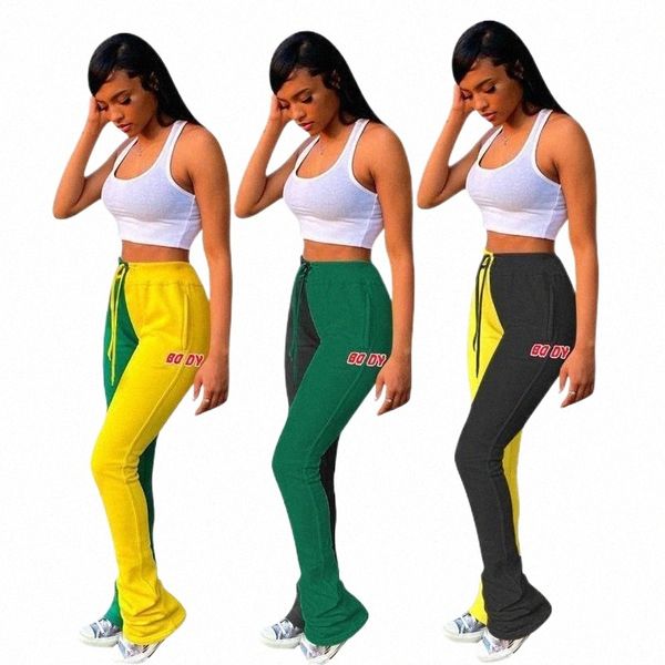 yellow green color block spliced sweatpants women casual body letter print stacked jogger pant activewear workout flare leggings women', Black;white
yellow green color block spliced sweatpants women casual body letter print stacked jogger pant activewear workout flare leggings women', Black;white