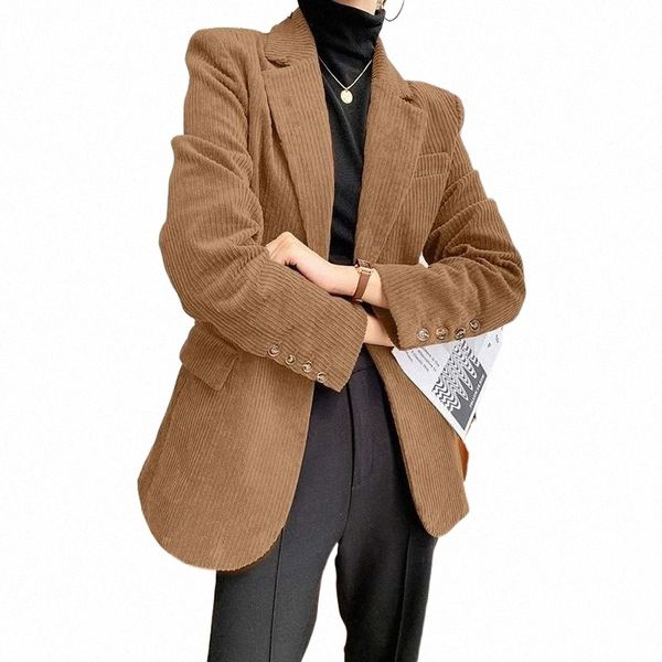 women's suits & blazers 2021 celmia women business fashion long sleeve suit collar corduroy coats casual solid plus size coat femininas, White;black
women's suits & blazers 2021 celmia women business fashion long sleeve suit collar corduroy coats casual solid plus size coat femininas, White;black