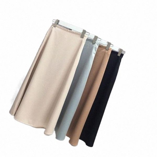 summer korean satin skirt plus size woman silk women solid color high waist midi skirts jupe femme faldas mujer moda y382 b185#, Black
summer korean satin skirt plus size woman silk women solid color high waist midi skirts jupe femme faldas mujer moda y382 b185#, Black
